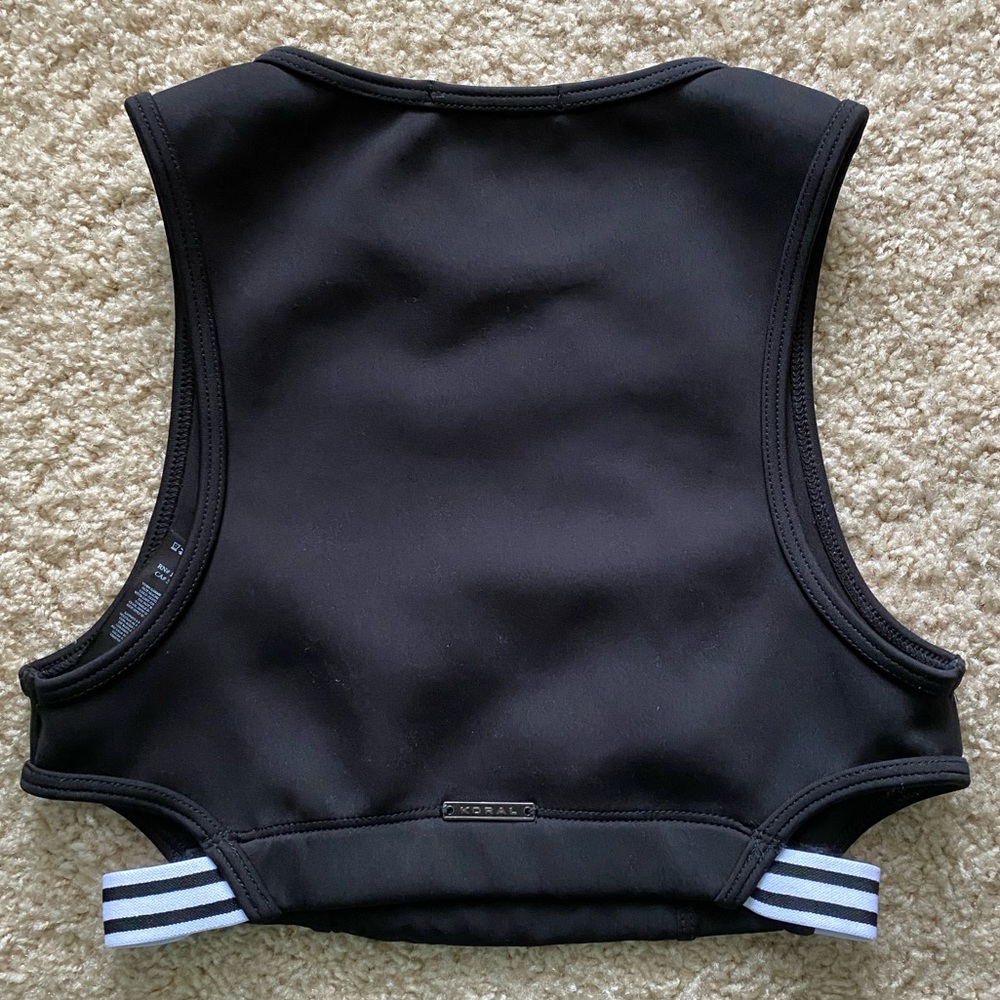 Koral Black Dayside Crop Top Sports Bra Sz XS - Picture 2 of 10